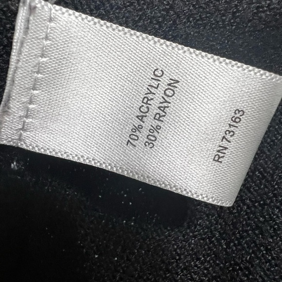 cable & gauge Super Lightweight Scoop Neck Black Sweater Tunic, M - Picture 5 of 6